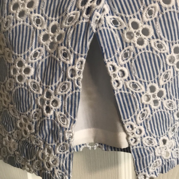 Ann Taylor Seersucker Pencil Skirt - Picture 5 of 7